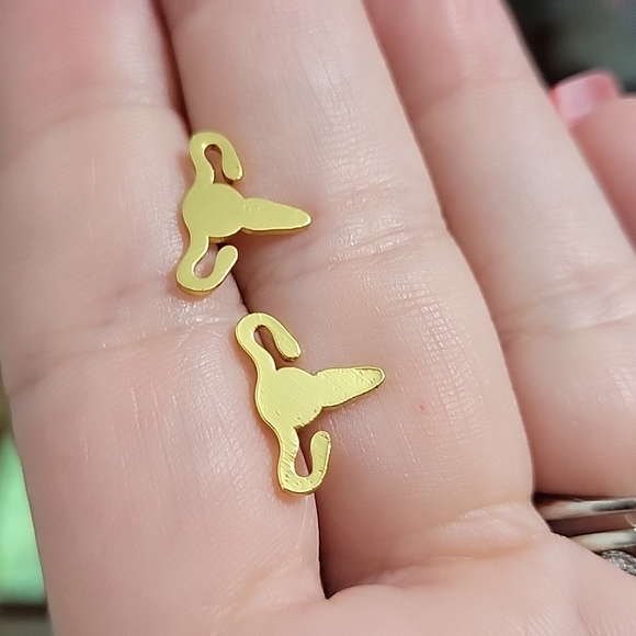 Femcore Uterus Stud Earrings, My Body My Choice - Picture 2 of 6